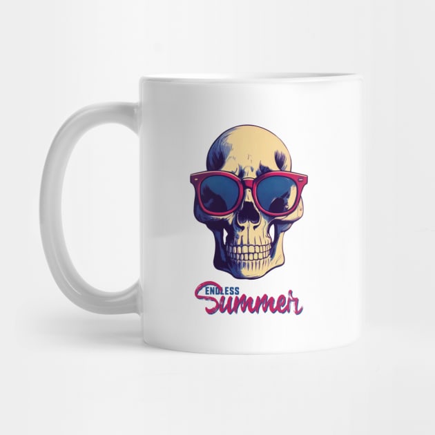 Endless Sumer. Comics Style Skull Design by GoodTripsOnly
